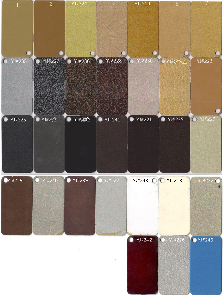 常规餐椅烤漆色卡