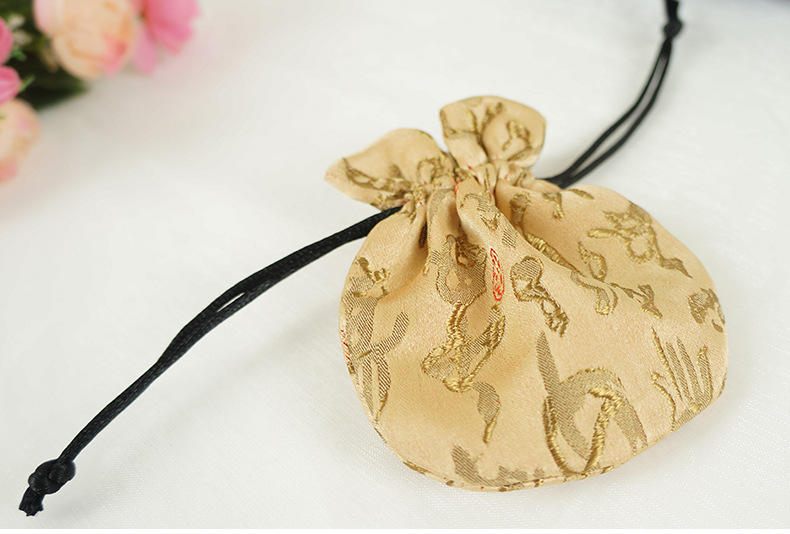 批发半圆织锦缎香囊空袋 端午节小香包中药薰衣草空袋干花束口袋