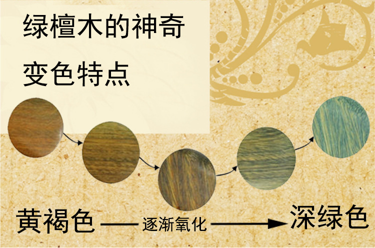 厂家直销天然绿檀木梳子 檀木鱼形梳 七夕