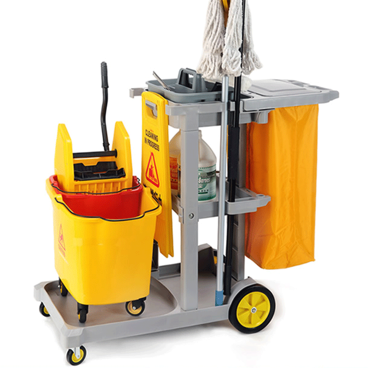 皓天d-011多用途清洁杂物车清洁车保洁车客房服务车