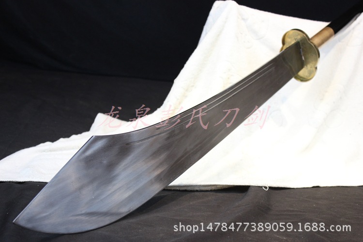 龙泉剑十八般兵器 武术练功九环刀 长柄关公大刀青龙偃月刀未开刃