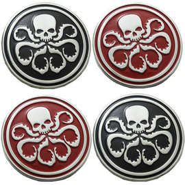 汽车车贴九头蛇车贴 改装标 金属标 车标贴 车身贴 油箱 划痕贴