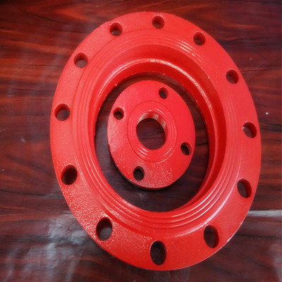 潍坊德通3c认证沟槽管件 消防转换高颈法兰 沟槽法兰219