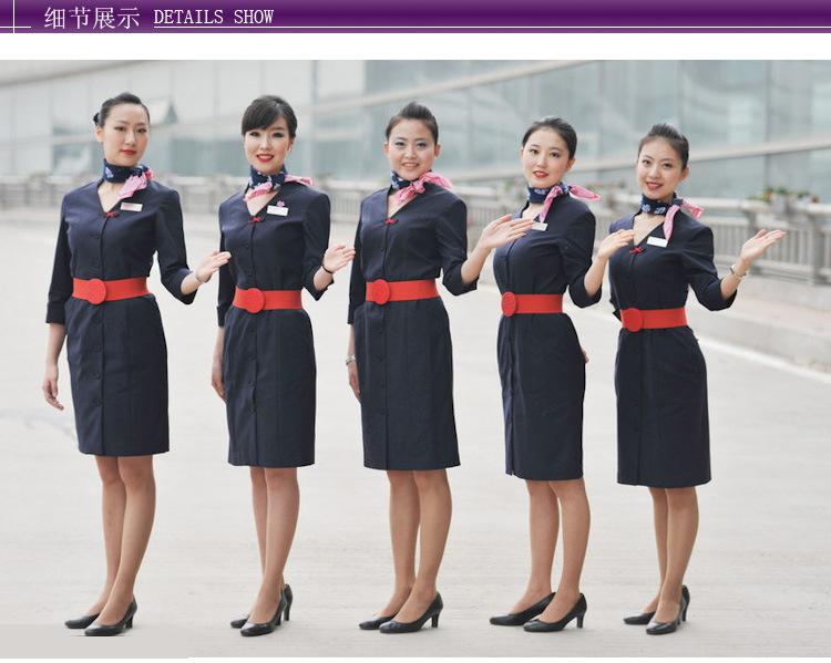 南方 海南国航 东方航空丝巾 东航 空姐乘务员丝巾领花长巾方巾