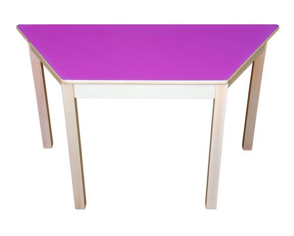 出口实木儿童多功能桌/幼儿园环保彩色桌椅组合/学生简约梯形桌子