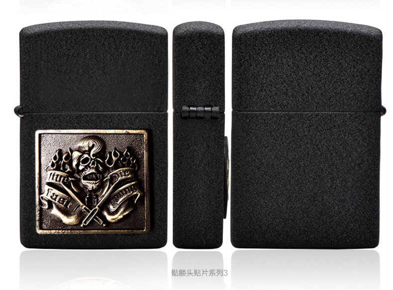 winfire/兴丰创意金属贴片煤油打火机 复古防风火机厂家直销