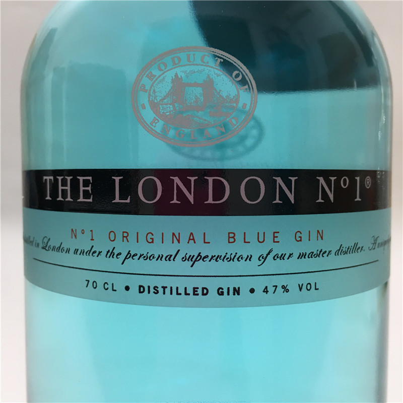 洋酒英国伦敦一号金酒蓝色杜松子酒700mlthelondonno1gin