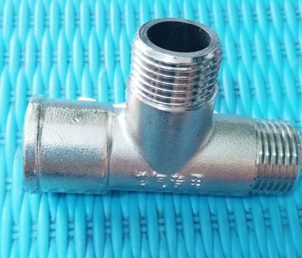 厂家直销精品电镀 高品质内外外丝三通 优