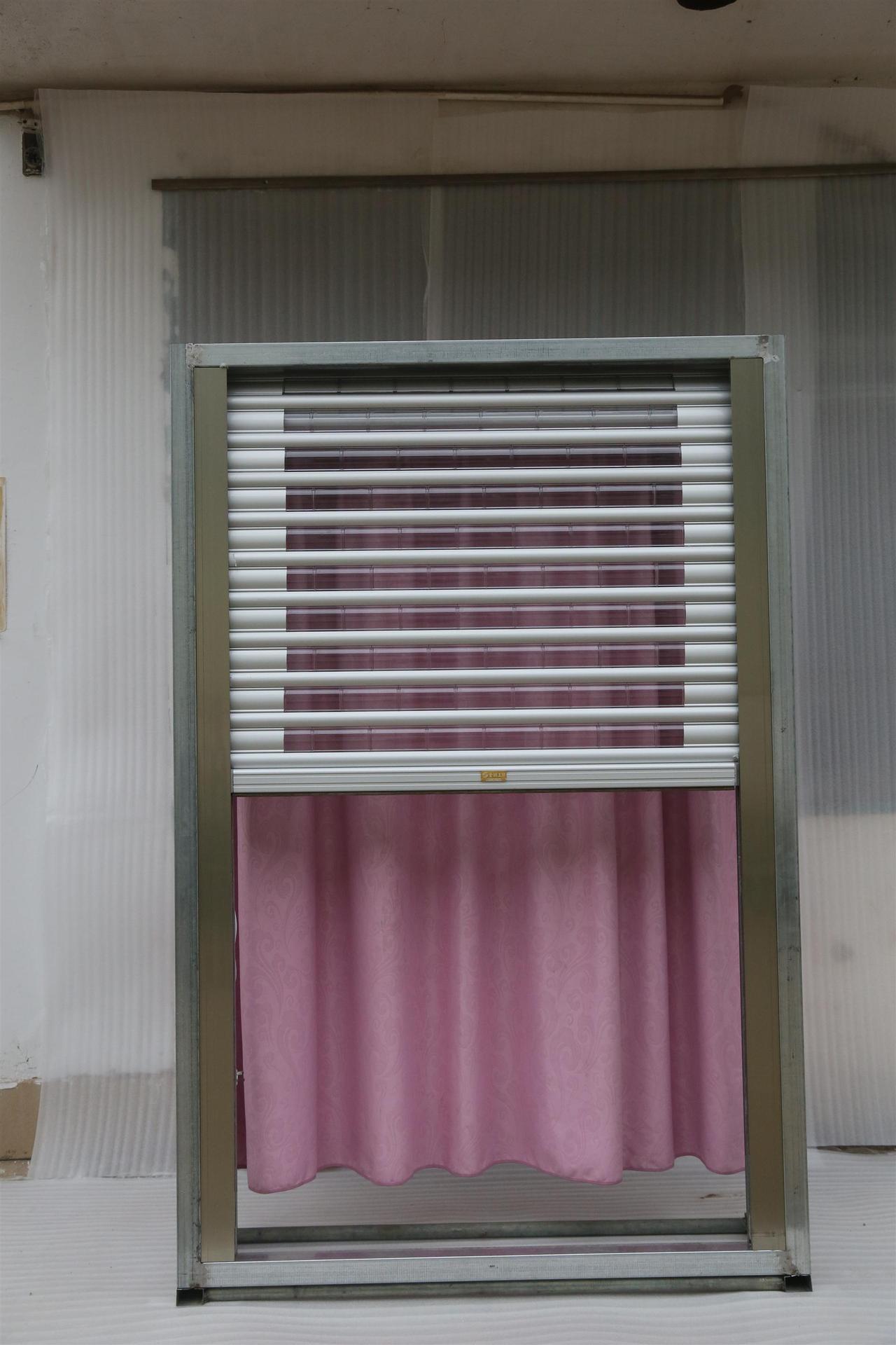 【新型阳台卷帘窗】厂家定制 阳台飘窗卧室客厅 防盗网 大量.