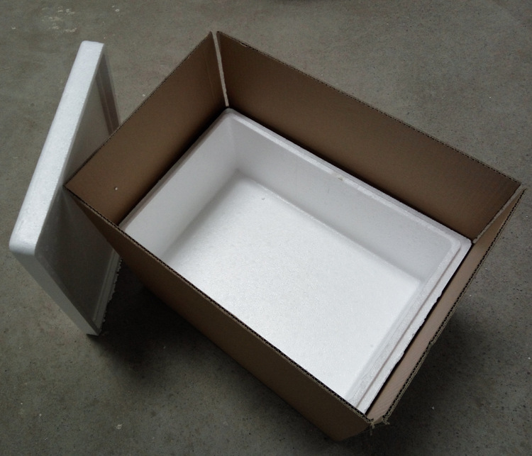 苑博2号大号泡沫箱配套纸箱保温冷藏海鲜水果蔬菜箱泡沫盒