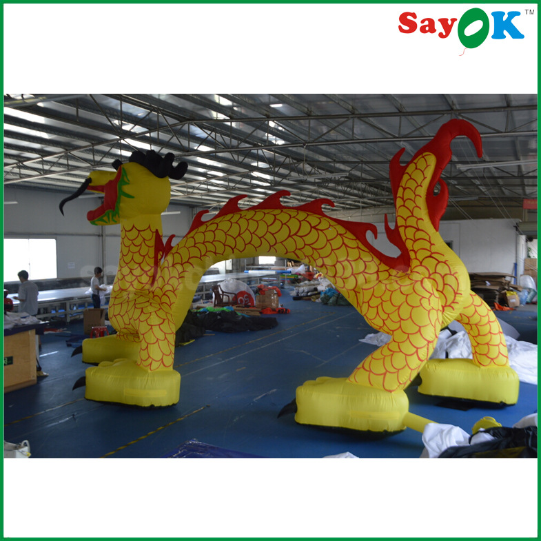 订做庆典仿真充气龙 广告充气仿真龙模型 仿真龙模型广告促销模型