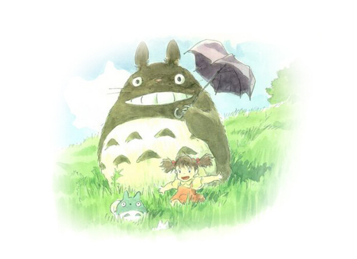 卡通可爱龙猫黑色中性笔水笔签字笔 韩国创意文具 宫崎骏动漫笔