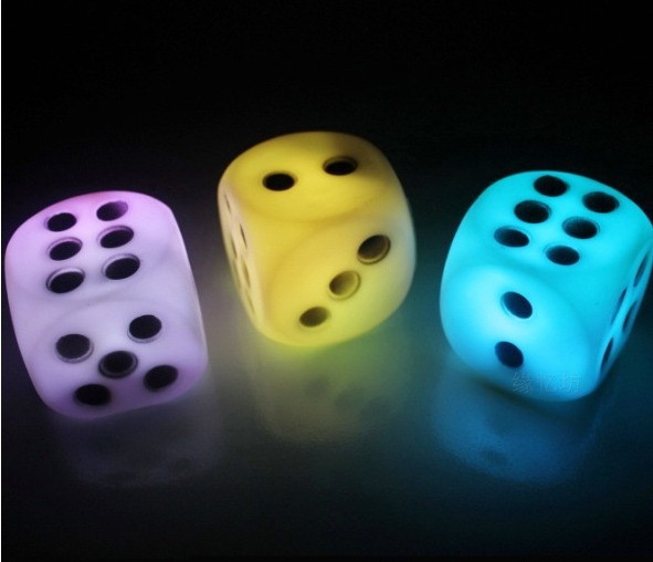 七彩骰子小夜灯/七彩骰子灯/七彩骰子变色灯 创意灯