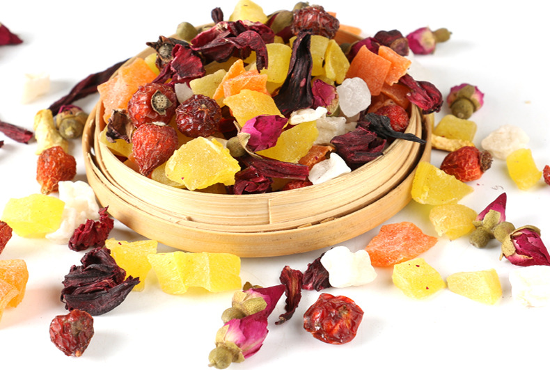 萃莼堂花草茶批发 柠檬味花果茶 花茶代加工oem贴牌