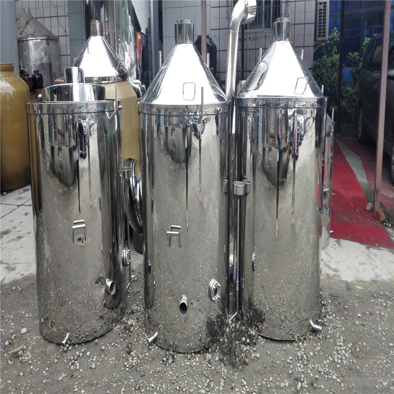 酿酒设备 100斤烧酒设备 304不锈钢蒸馏酿酒设备  爆款蒸馏酒设备