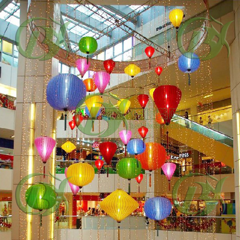 开业装饰 商场酒店春节灯笼吊饰 节庆灯笼挂饰布置 美陈道具装饰