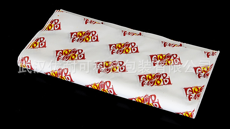 厂家直供 肯德基 麦当劳 华莱士 淋膜防油汉堡纸包装纸 可.