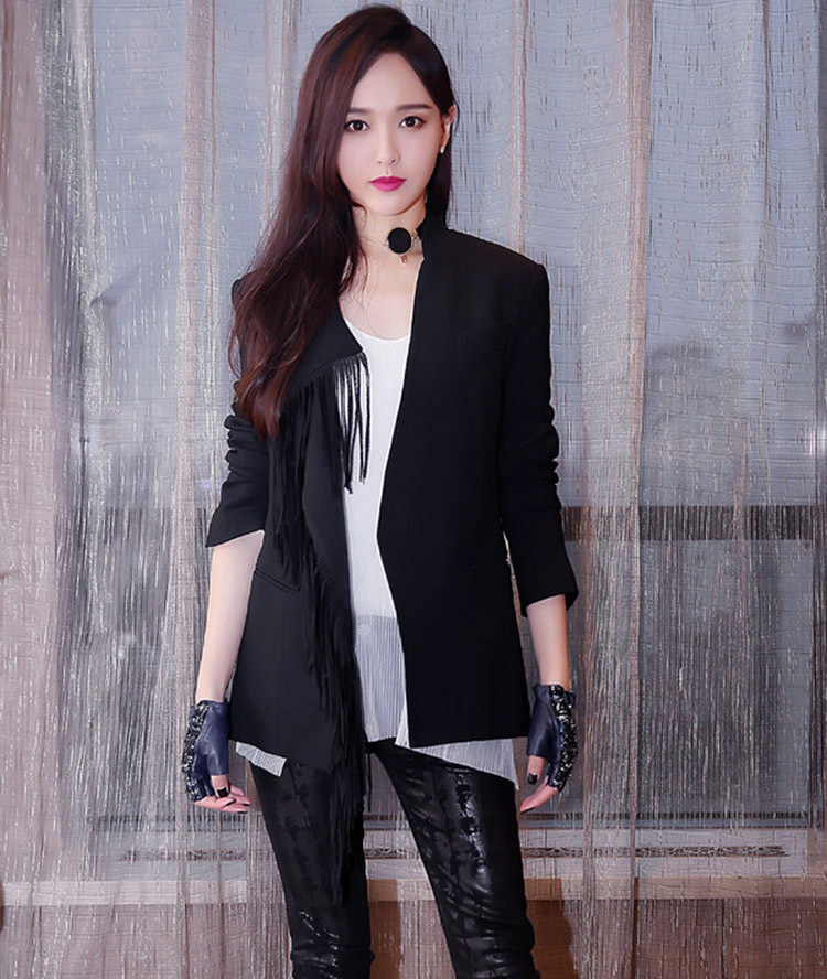 欧洲站2016秋冬新唐嫣明星同款ol气质-小西装