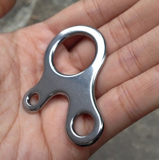 3孔式快速绳结 连接扣打结绳扣edc户外挂扣承重好帐篷连接扣