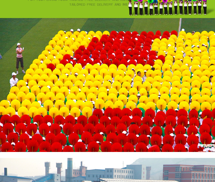 手翻花学校运动会团体操道具方阵入场式开幕式道具变色舞蹈道具花