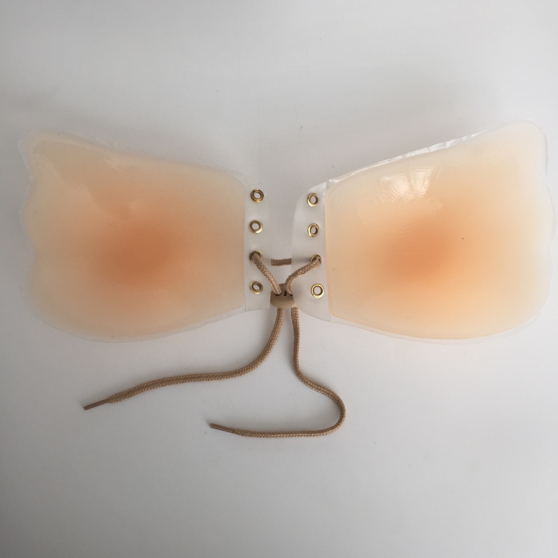 羽翼拉绳硅胶内衣 羽翼暗扣硅胶文胸 聚拢隐形内衣全新首发