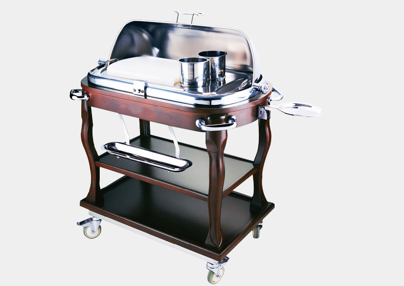 牛排餐车 酒店移动餐厅车 自助餐设备 不锈钢送餐车 可定做