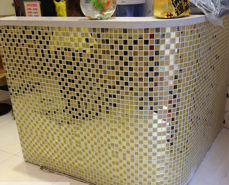 欧式水晶玻璃马赛克瓷砖背景墙贴镜面卫生间吧台拼花店面装修材.