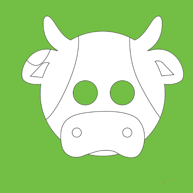 厂家定制可爱卡通面具 儿童填色益智类玩具 化妆舞会面具 新款