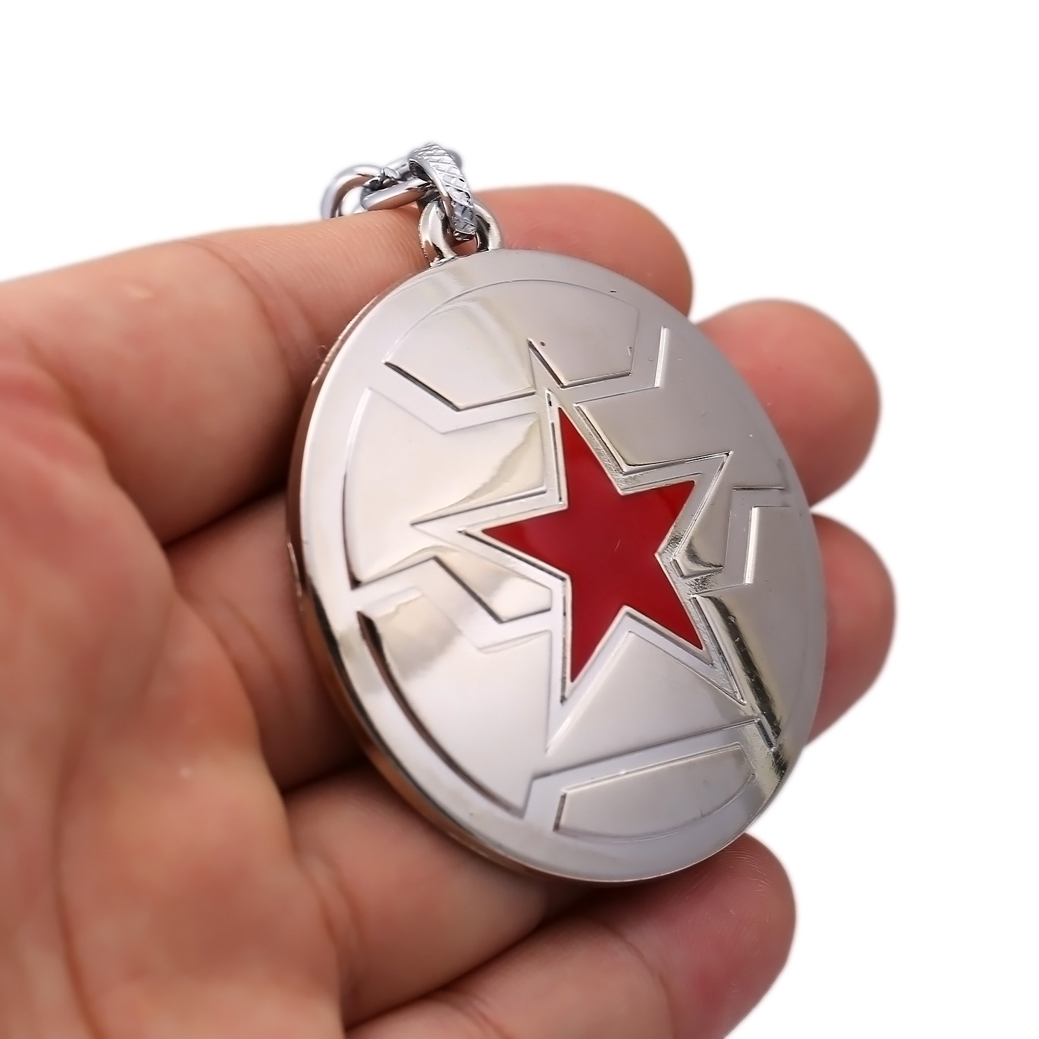 新款 二代美国队长 冬日战士 冬兵 盾牌 钥匙扣 批发