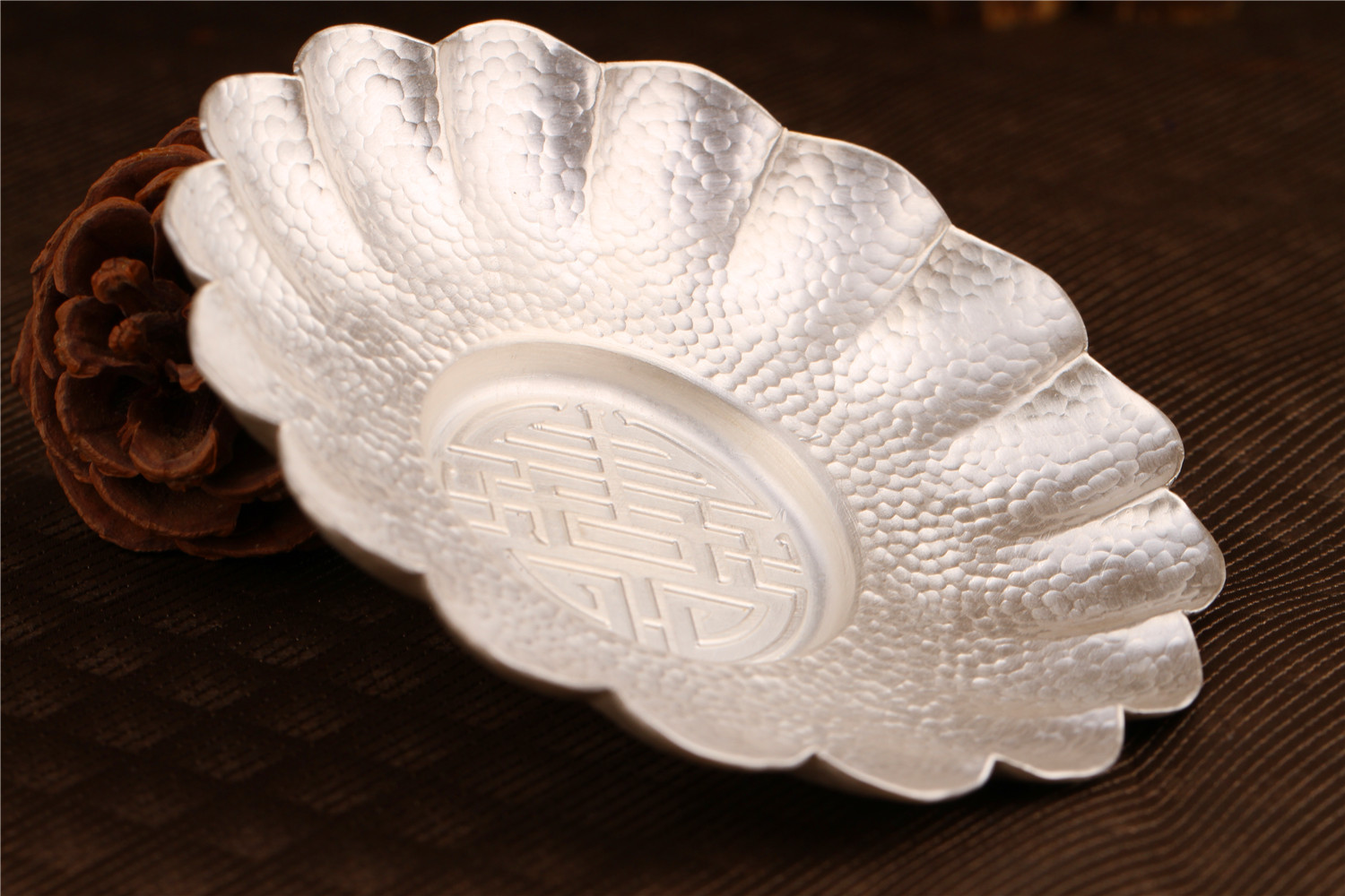 厂家直销高档礼品果盘 纯银水果盘餐具批发欢迎来样定制