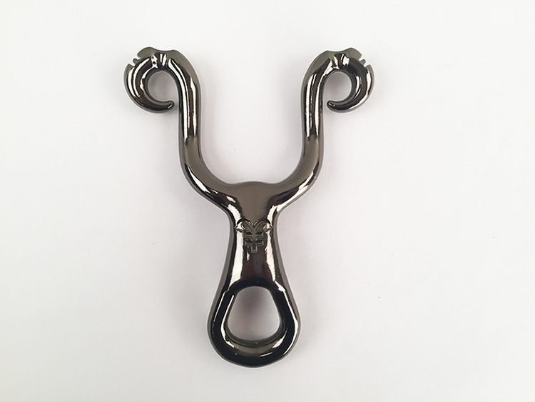 户外竞技传统藏羚羊不锈钢合金弹弓厂家批发 黑黄色 颜色可定制