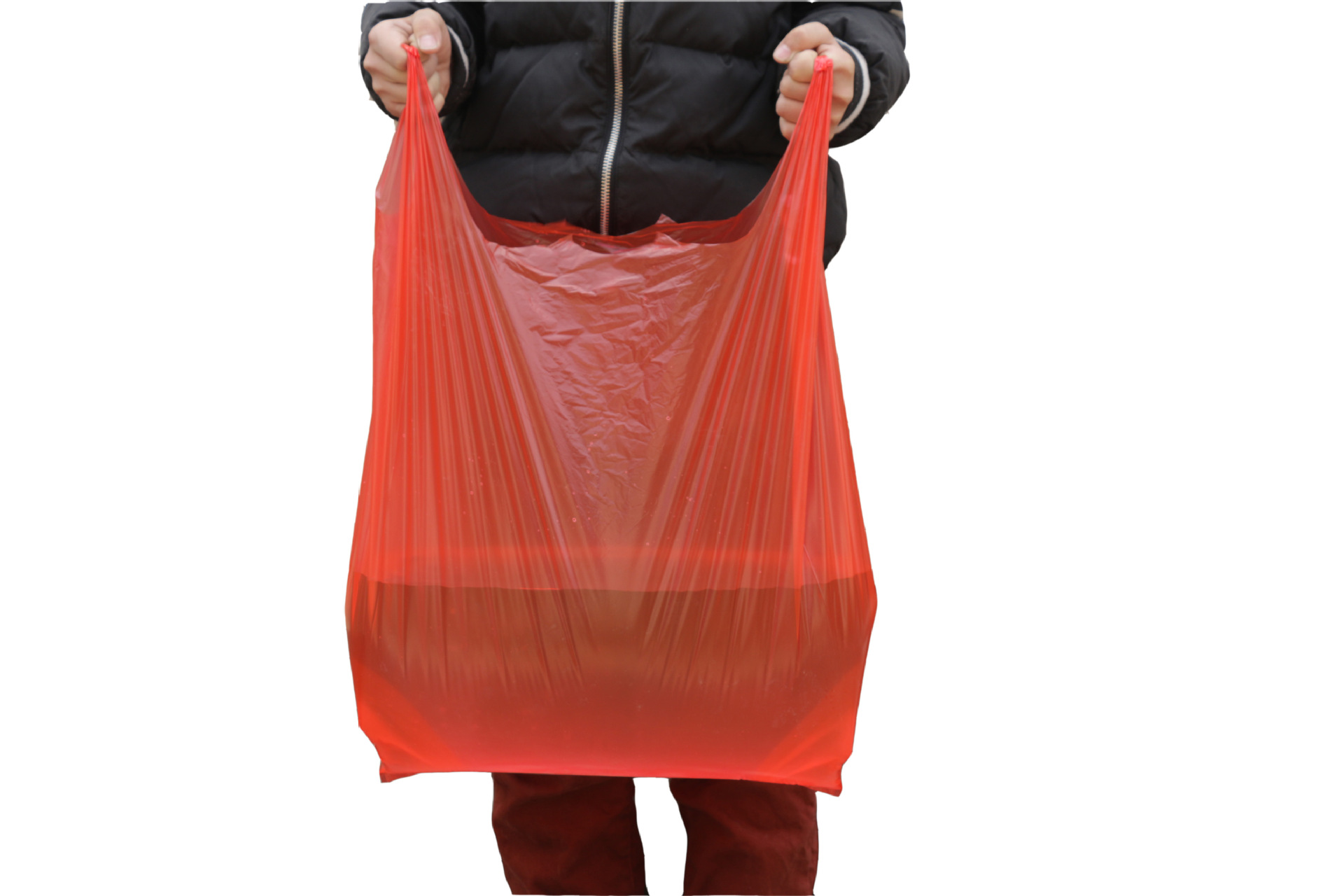 批发大号加厚背心袋45*70包装袋日常家用 黑色塑料马甲袋厂家直供