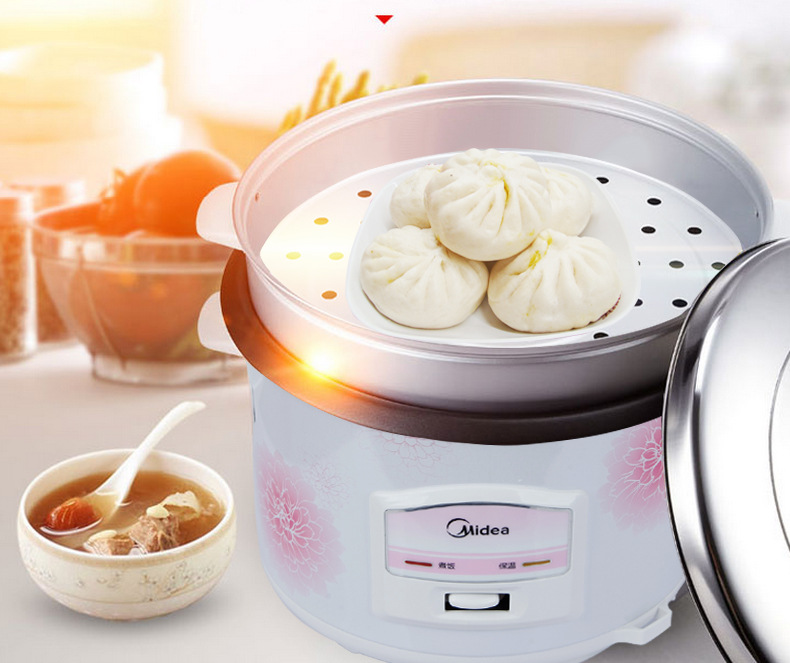midea/美的 mg-th559带蒸笼机械电饭锅5l电饭煲