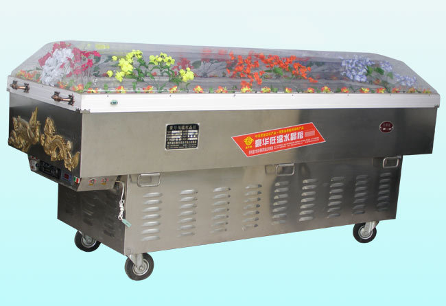 迪尔普通型 水晶棺 冰棺 冷藏棺 冰床 骨灰盒 dp-5  2米1不锈钢