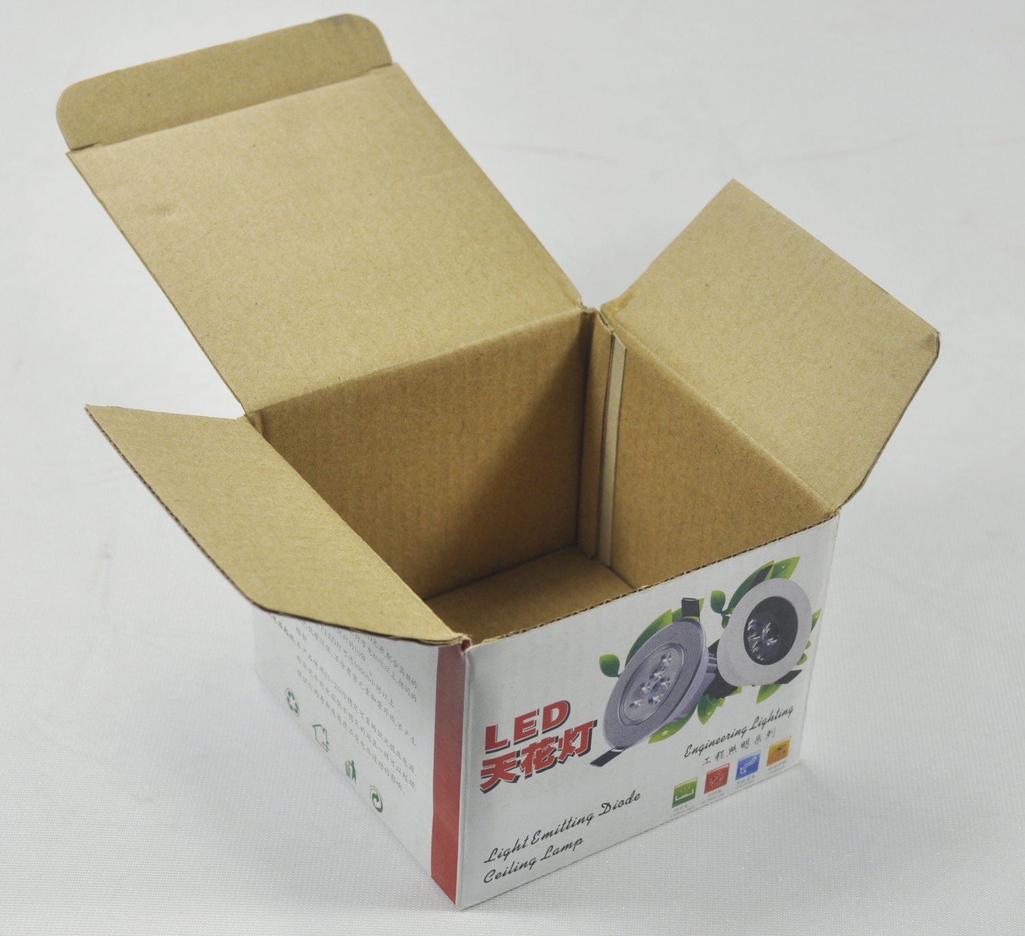 厂家直销led天花灯包装盒通用灯具瓦楞包装彩盒各种款式定做