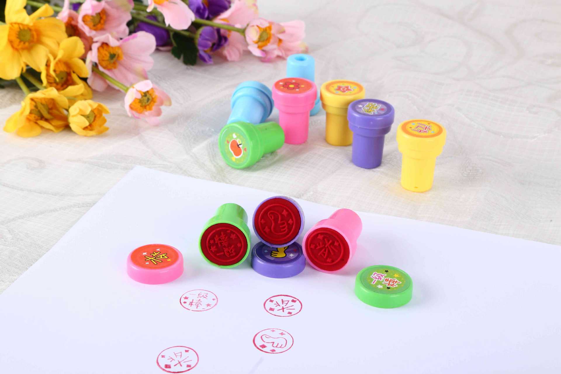 【厂家直销】新款塑料玩具印章批发 动物卡通塑料玩具印章 可定制