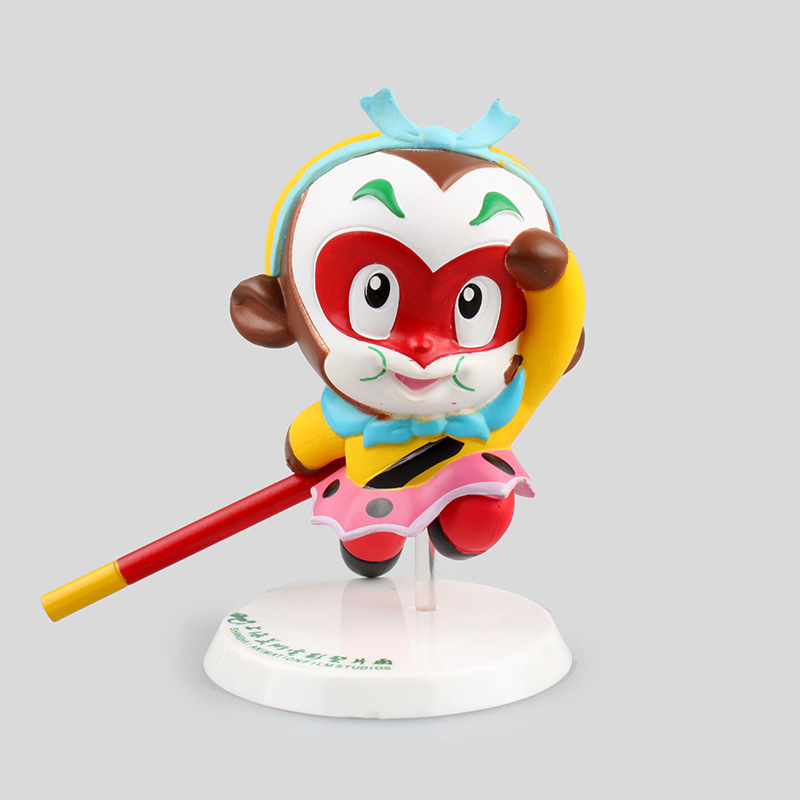 动画片 齐天大圣孙悟空 q版6款孙悟空 大闹天宫3d动画片 盒蛋模型手办