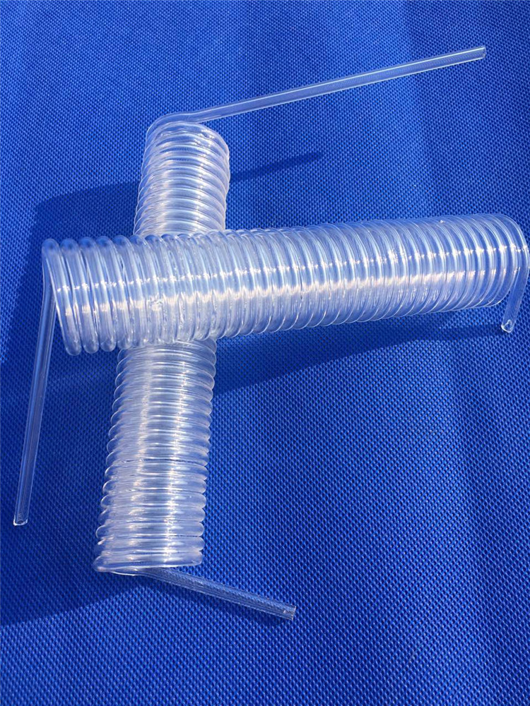 可加工生产各种规格螺旋管石英螺旋管 优质透明石英玻璃