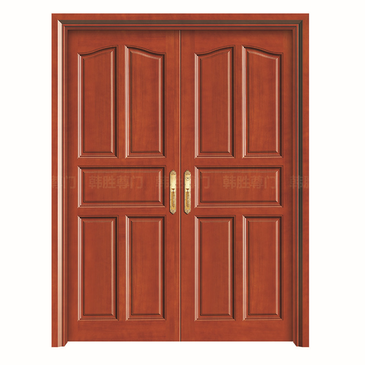 厂家定制双开原木门 别墅大门酒店工程原木门 整套门厂家生产批发