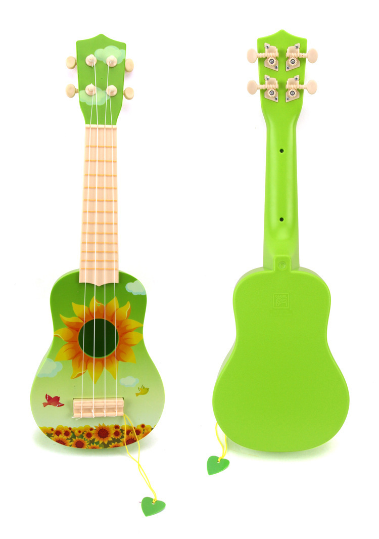 【新品】儿童仿真吉他玩具可弹奏音乐四铉音律吉他 厂家直销