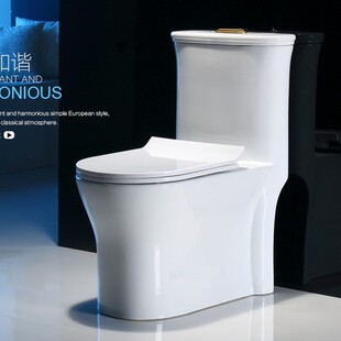 4d冲力雪花釉座便器 静音节水马桶 陶瓷连体坐便器#9003