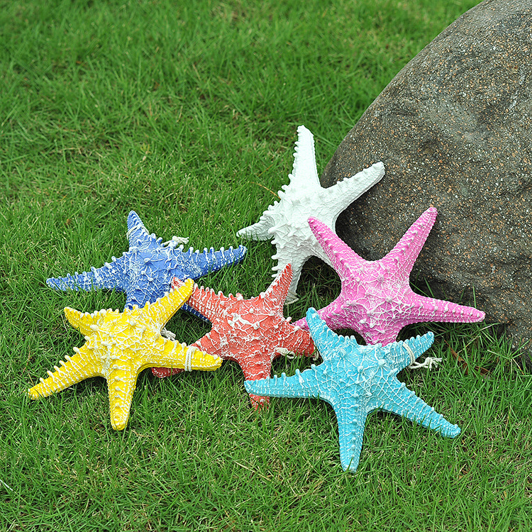夜市摆摊 特价树脂海星 海洋系列仿真海星渔网装饰 ma17094/95/96