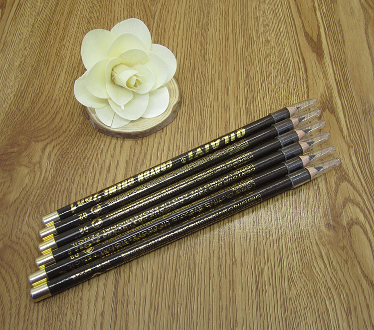 眉笔眼线笔两用化妆笔防水防汗不晕染带眉刷正品eyebrow pencil