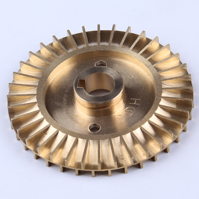 自吸泵叶轮 qb70旋涡泵铜叶轮 外径71mm 内径12mm 厚度8mm