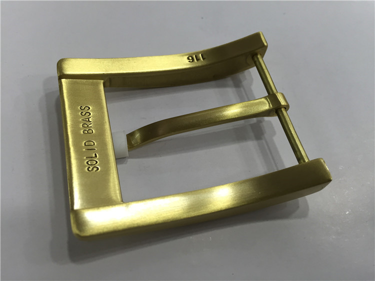 高档男士皮带扣头 纯铜针扣 压铸裤腰带头 黄铜口字皮带铜扣