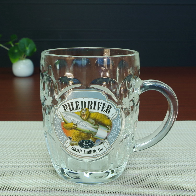 创意大猩猩啤酒玻璃杯广告杯 遇冷变色透明