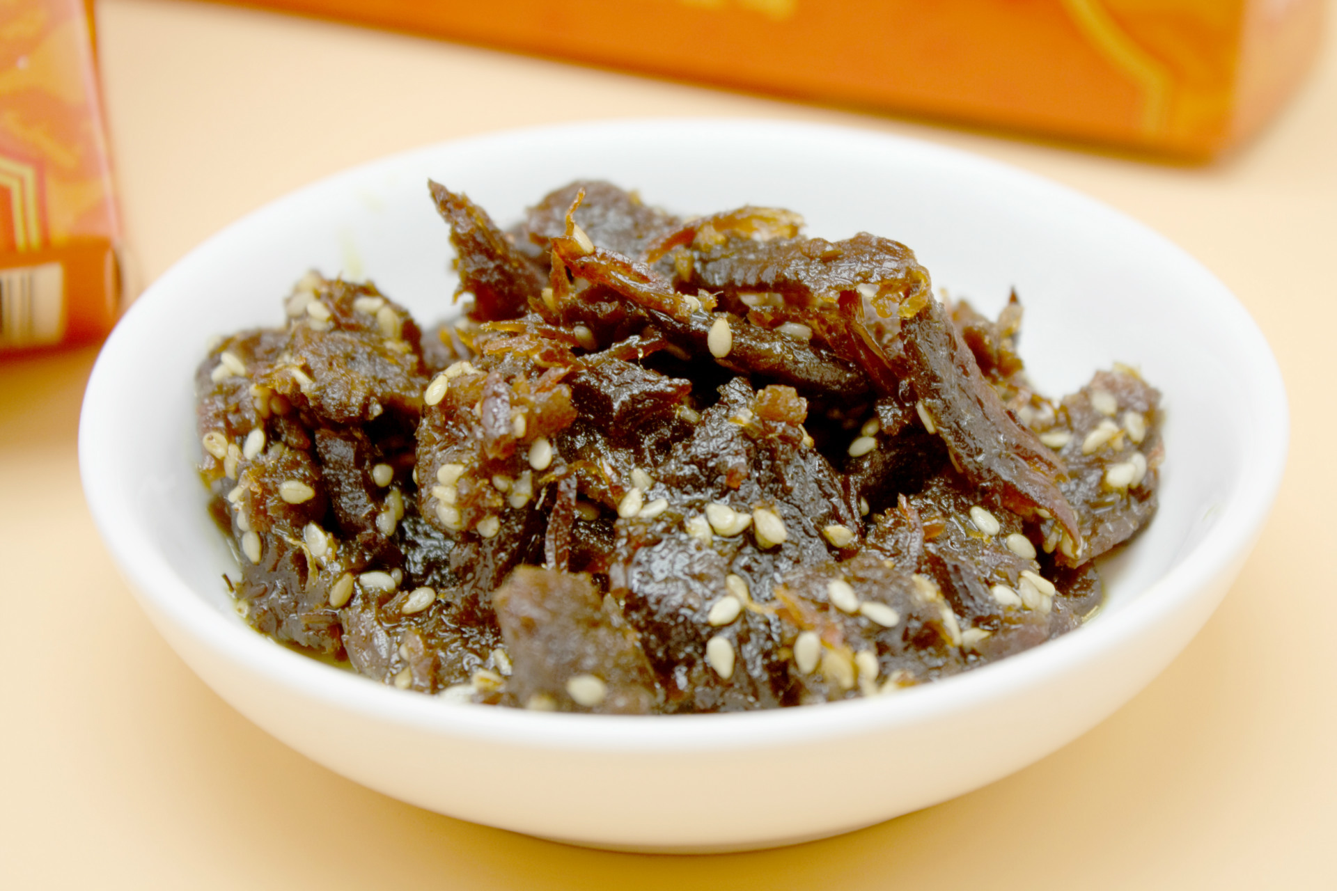 批发肉类零食牛肉干休闲食品 御邻飘乡盒装芝麻牛肉160g礼.