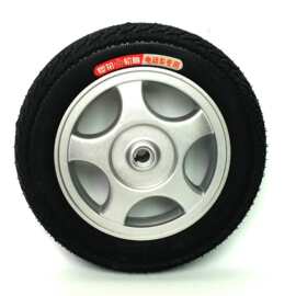 12寸电动车轮子 免充气填充轮胎 樱花轮胎