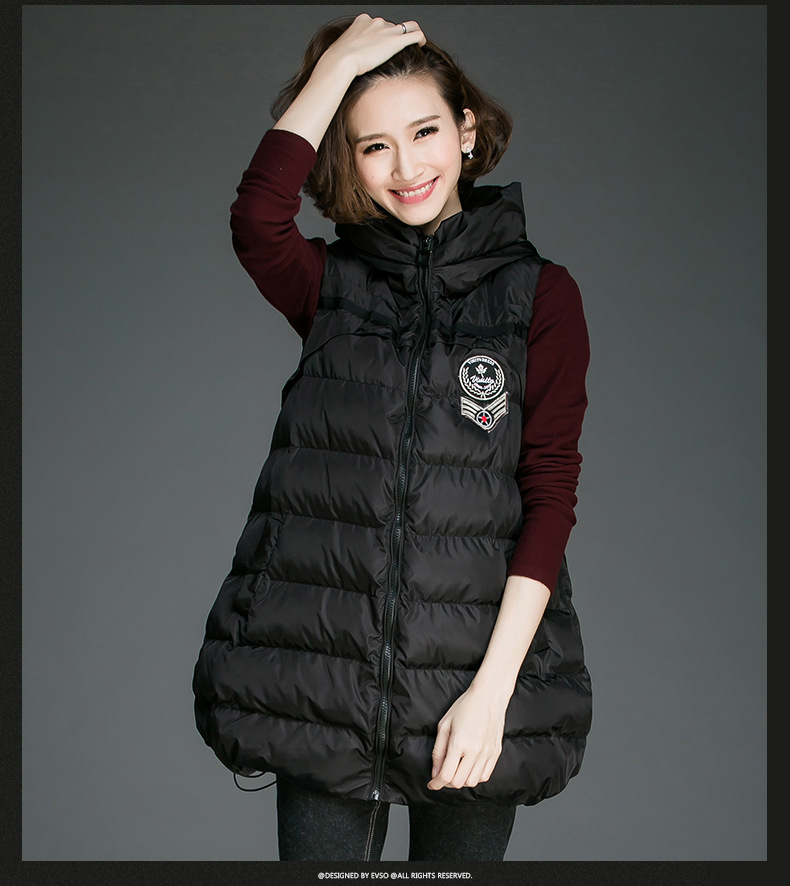 淘宝特卖 > 千番衣秀2016大码女装胖m秋装新款显瘦连帽马甲外套 市场