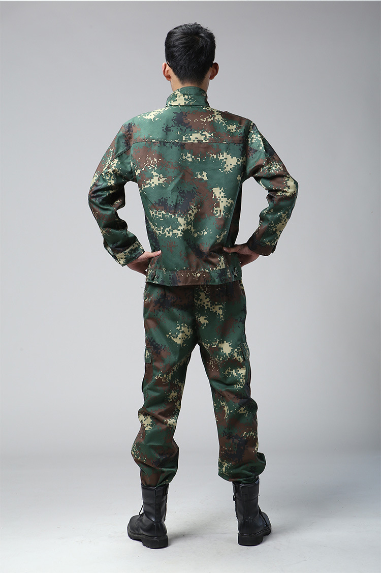 夏季热卖男士军迷户外运动服 二炮丛林迷彩作训服套装 户外迷彩服